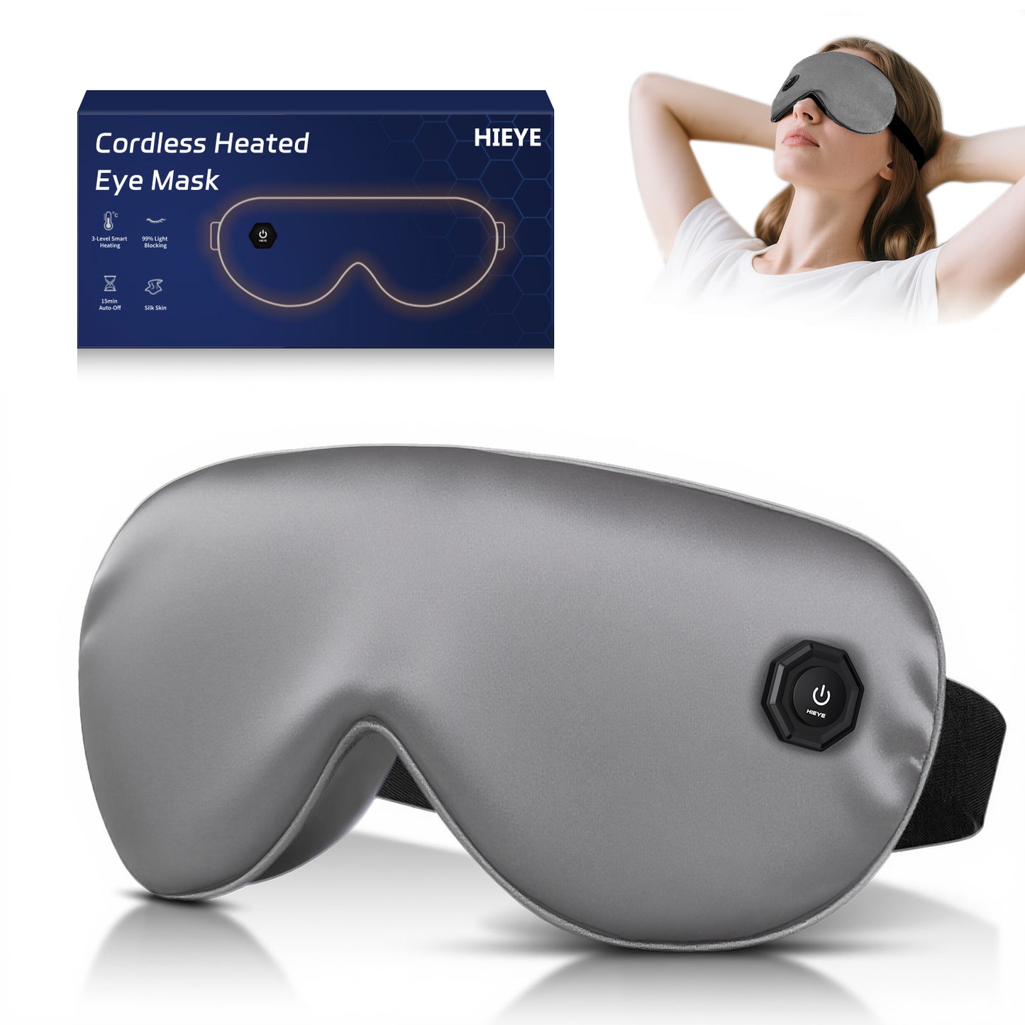 Cordless Electric Heated Eye Mask for Dry Eyes