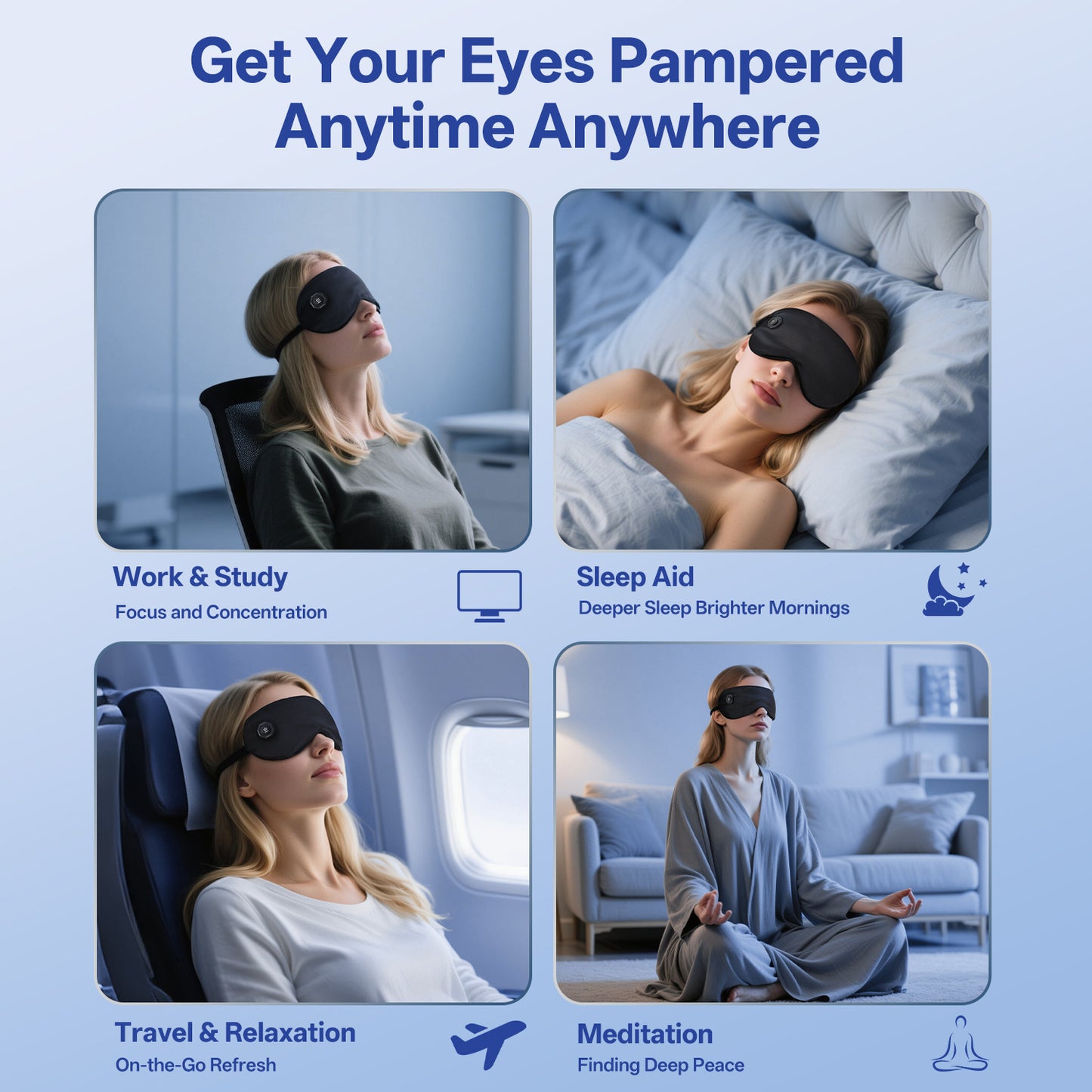 Cordless Electric Heated Eye Mask for Dry Eyes