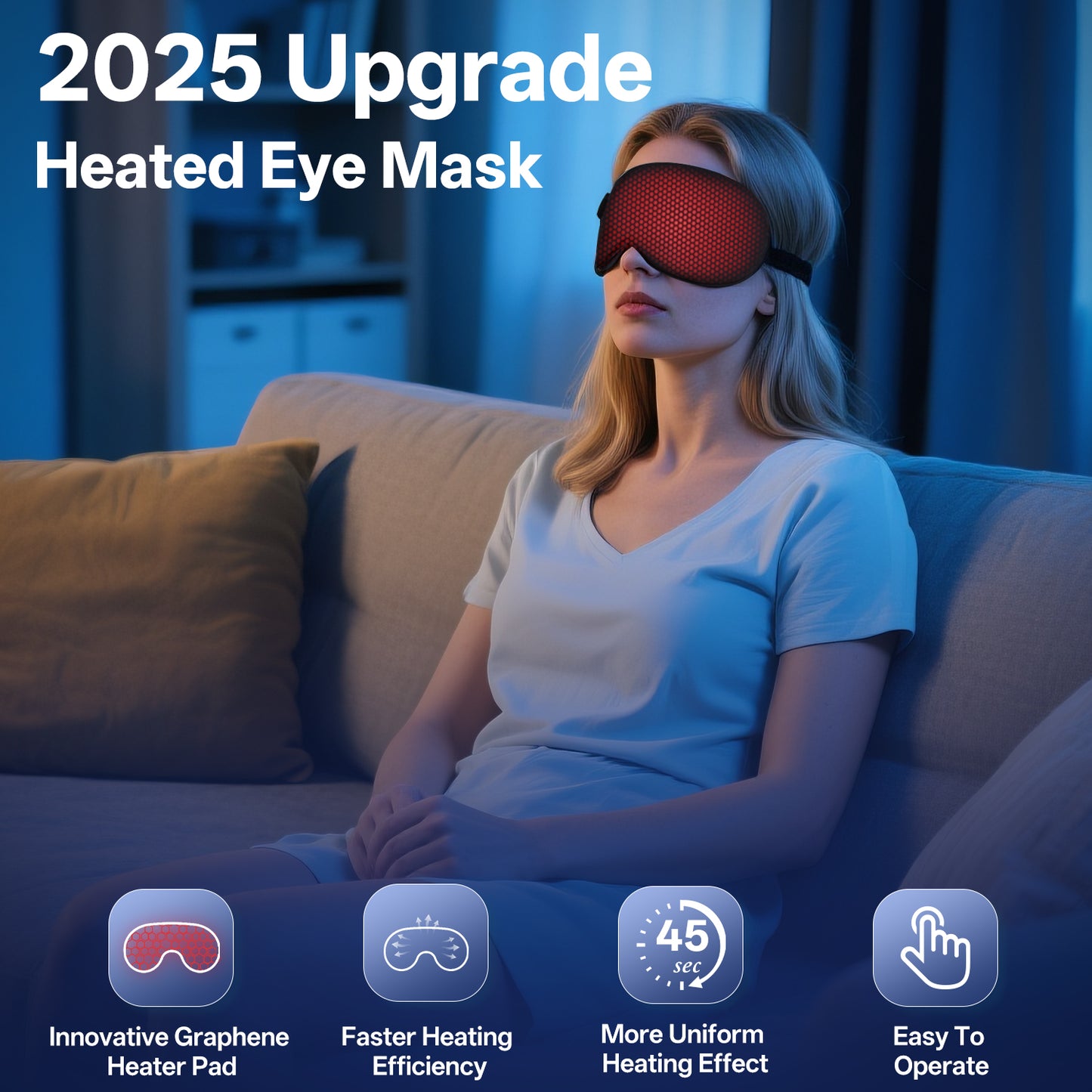 Cordless Electric Heated Eye Mask for Dry Eyes
